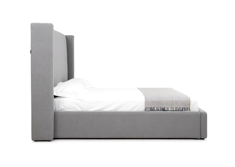 Modrest Byrne Modern Grey Fabric Bed Model VGEVVG713-C-07