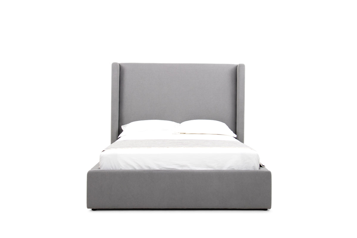 Eastern King Modrest Byrne Modern Grey Fabric Bed Model VGEVVG713-C-07-EK