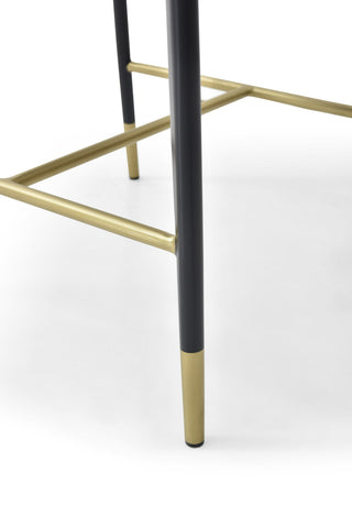 Modrest Calderon Modern Blue & Beige Vegan Leather Counter Chair Model VGVC-B065-BLUE