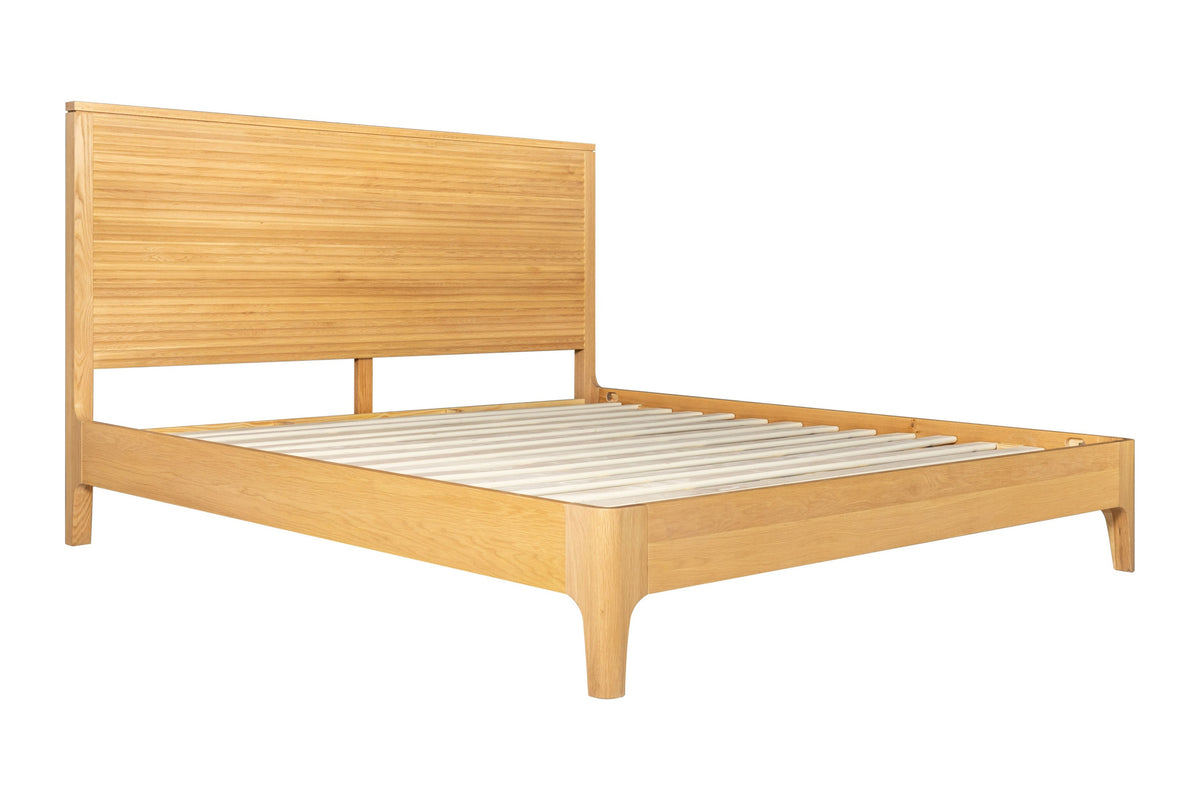 Modrest Seattle Modern Natural Oak Bed Model VGWD-SEA-QBKB-BED