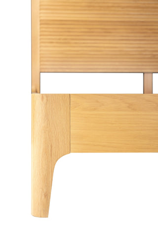 Modrest Seattle Modern Natural Oak Bed Model VGWD-SEA-QBKB-BED