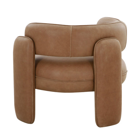 Modrest Tioga Modern Brown Leather Accent Chair Model VGOD-ZW-22072-BRN