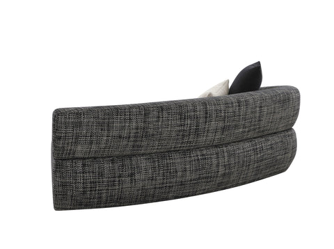 Divani Casa Lakota Modern Dark Grey Fabric Curved Sectional Sofa Model VGOD-ZW-23044-DKGRY
