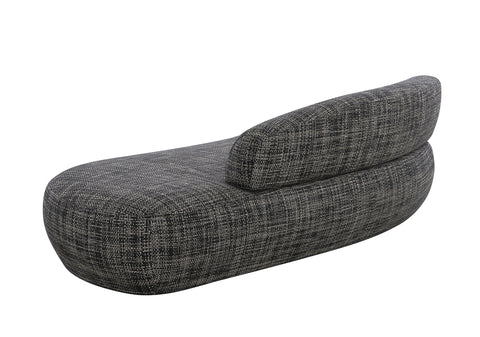 Divani Casa Lakota Modern Dark Grey Fabric Curved Sectional Sofa Model VGOD-ZW-23044-DKGRY