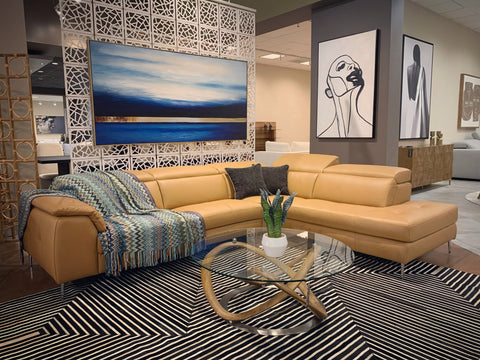 Modrest Michele Modern Glass & Walnut Coffee Table Model VGCSCT-20050-BRN-CT