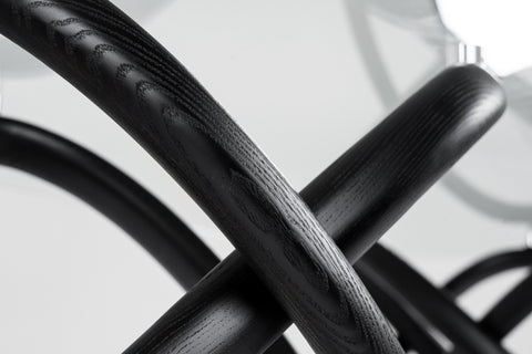 Modrest Mason Modern Glass & Black Ash Dining Table Model VGCSDT-16092-BLK