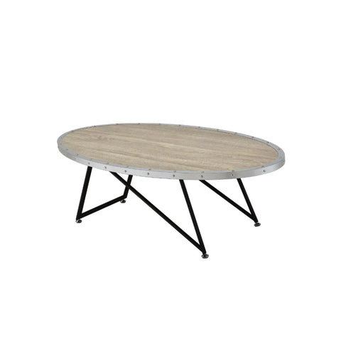 Allis Weathered Gray Oak Coffee Table Model 81730 By ACME Furniture