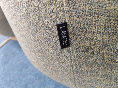 Divani Casa Agatha Modern Hemp Fabric Swivel Accent Chair Model VGKK-KF.A1203-HEMP