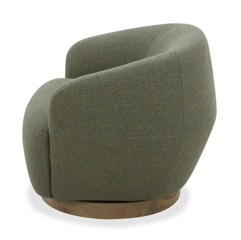 Divani Casa Agatha Modern Hemp Fabric Swivel Accent Chair Model VGKK-KF.A1203-HEMP