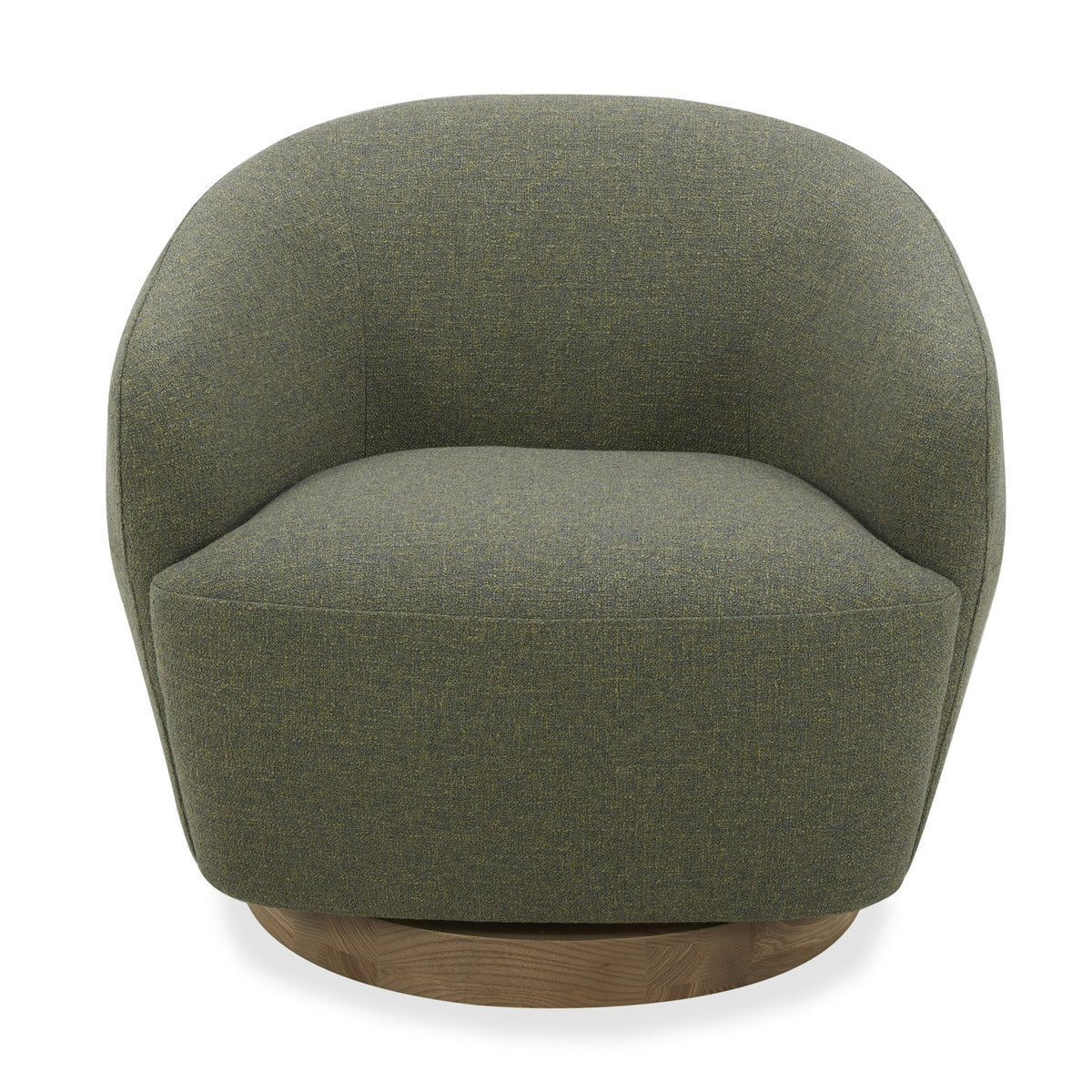 Divani Casa Agatha Modern Hemp Fabric Swivel Accent Chair Model VGKK-KF.A1203-HEMP