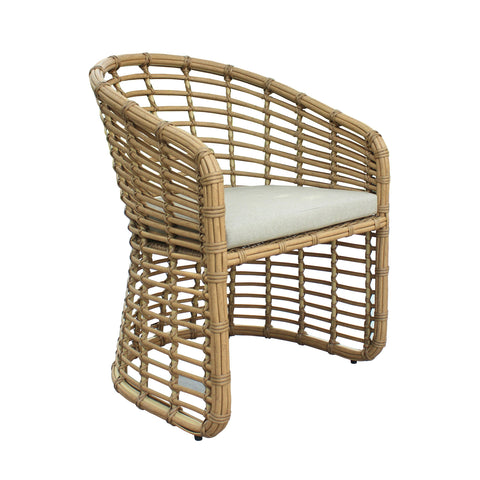 Renava Mina Outdoor Bamboo Wicker Dining Set Model VGAT-RADS-261-SET