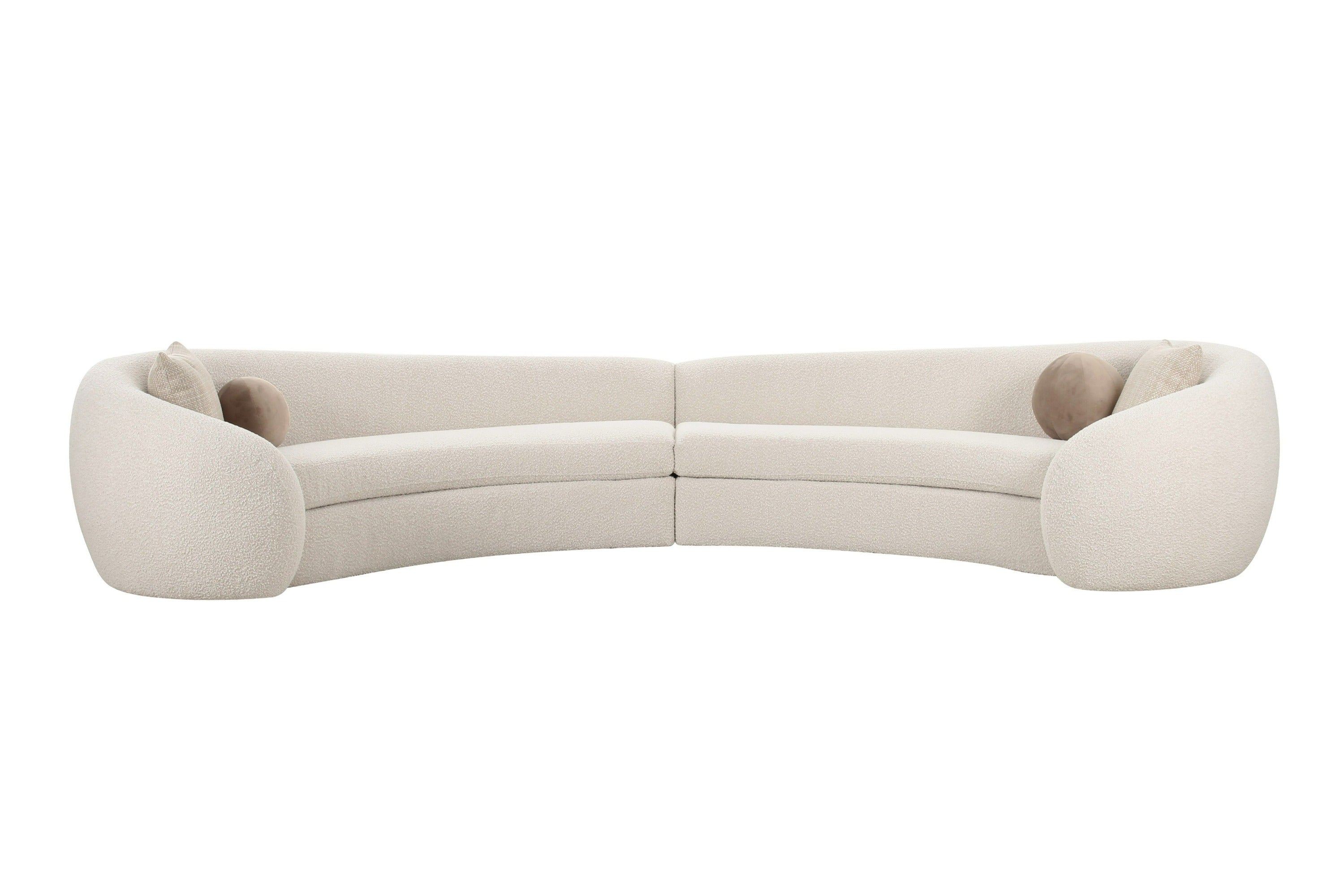 Modrest Kilmer Modern Off White Curved Fabric Sectional Sofa Model VGOD-ZW-22017-OFFWHT