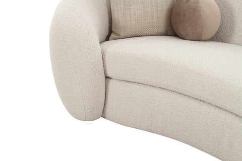 Modrest Kilmer Modern Off White Curved Fabric Sectional Sofa Model VGOD-ZW-22017-OFFWHT