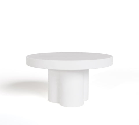 Modrest Bruni Modern White Concrete Coffee Table Model VGGR-623840-WHT