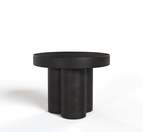 Modrest Bruni Modern Black Concrete End Table Model VGGR-623860-BLK