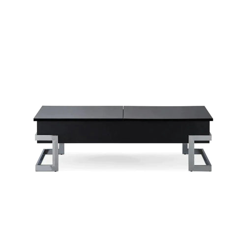 Calnan Black & Chrome Coffee Table Model 81855 By ACME Furniture