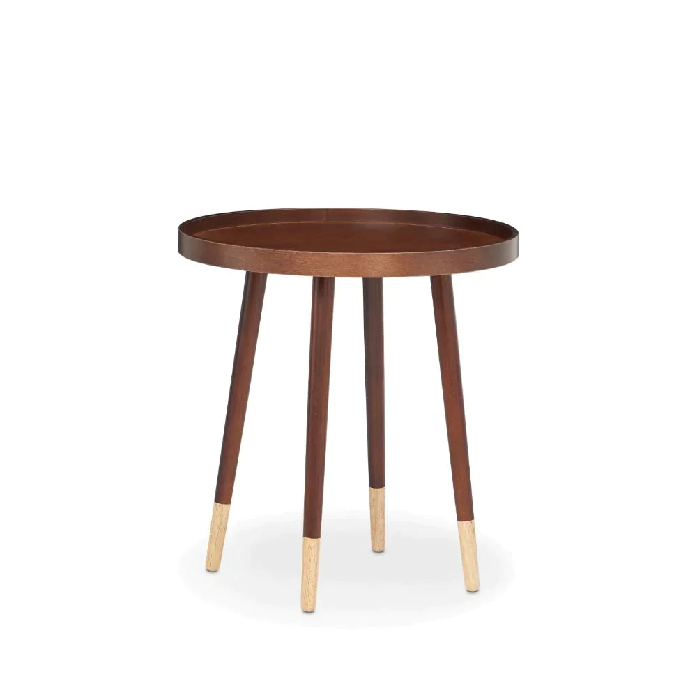 Dein Walnut End Table Model 81867 By ACME Furniture