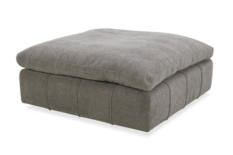 Divani Casa Vicki Modern Grey Fabric Ottoman Model VGKK-KF.8033-OTTO-GRY