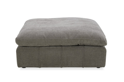Divani Casa Vicki Modern Grey Fabric Ottoman Model VGKK-KF.8033-OTTO-GRY