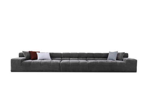 Divani Casa Rhonda Modern Grey Fabric 4 Seater Sofa Model VGAH-SF2037-GRY