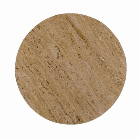 Modrest Velma Modern Travertine Marble End Table Model VGBR-SBA-8542-BE