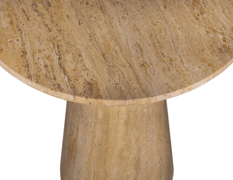 Modrest Velma Modern Travertine Marble End Table Model VGBR-SBA-8542-BE