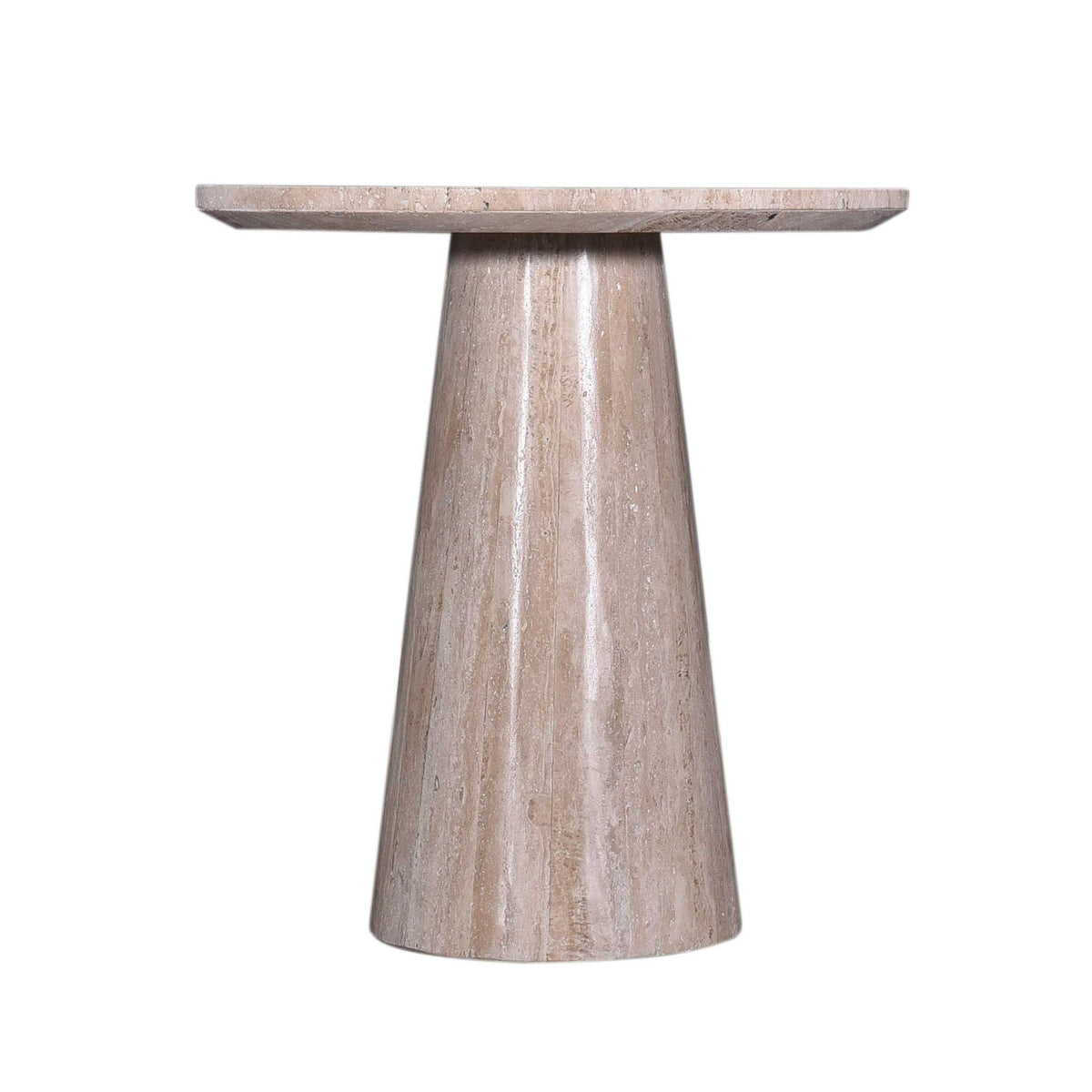 Modrest Velma Modern Travertine Marble End Table Model VGBR-SBA-8542-BE