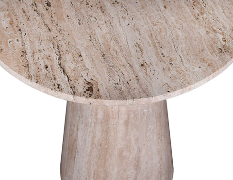 Modrest Velma Modern Travertine Marble End Table Model VGBR-SBA-8542-BE