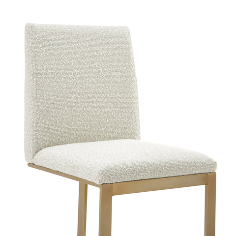 Modrest Frankie Modern Off White Fabric & Antique Brass Counter Chair Model VGGA-6917CH-C-OWHTB