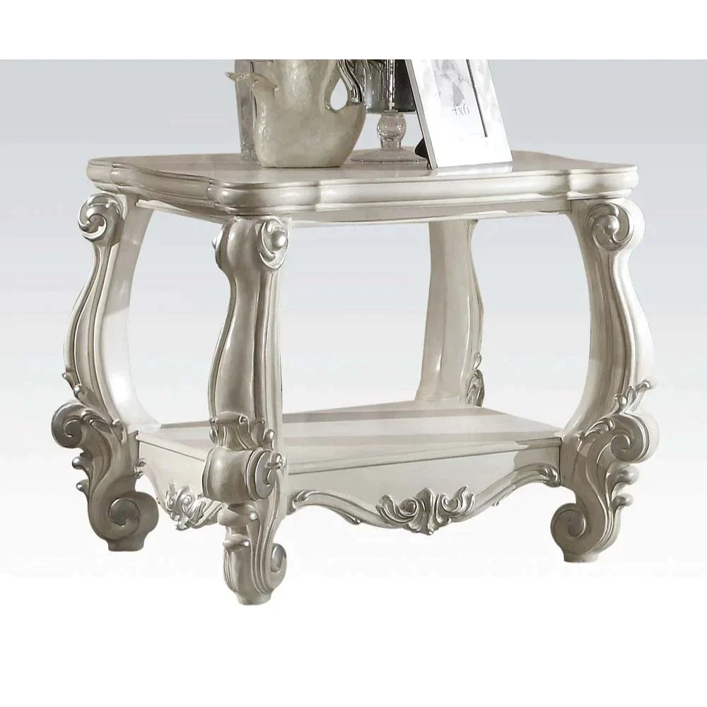 Versailles Bone White End Table Model 82124 By ACME Furniture