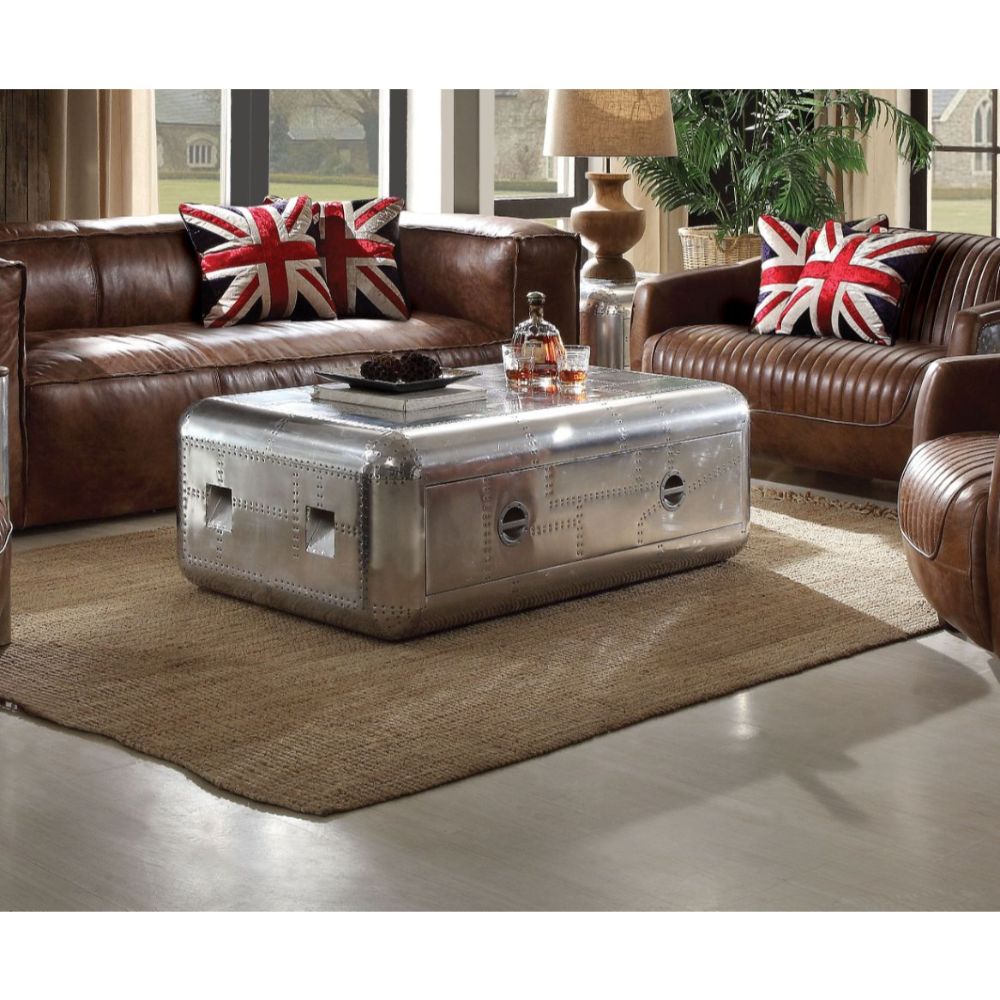 ACME Brancaster Aluminum Brancaster Coffee Table Model 82180