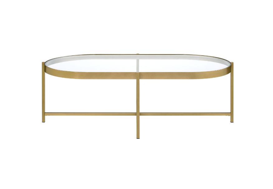 Acme glass deals coffee table