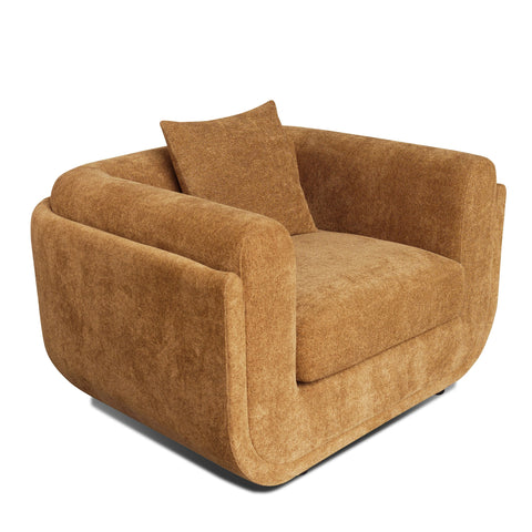 Divani Casa Tiene Modern Orange Fabric Sofa Set Model VGAH-SF1011-SET