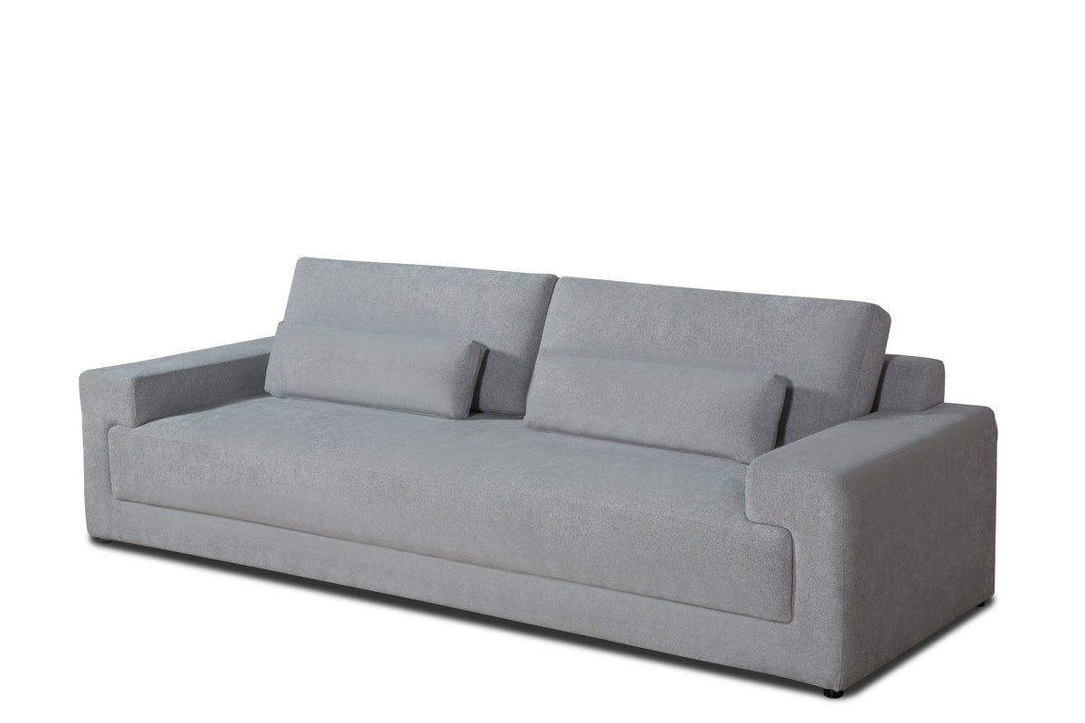 Divani Casa Loki Modern Grey Fabric 4 Seat Sofa Model VGAH-SF1015-4-GRY