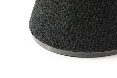 Modrest Neptune Contemporary Black Fabric & Brushed Black Gun Dining Chair Model VGVC-B2369-BLK