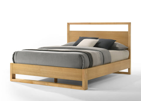 Queen Nova Domus Berlin Modern Natural Oak Bed Model VGMA-BR-92-BED-NAT-Q