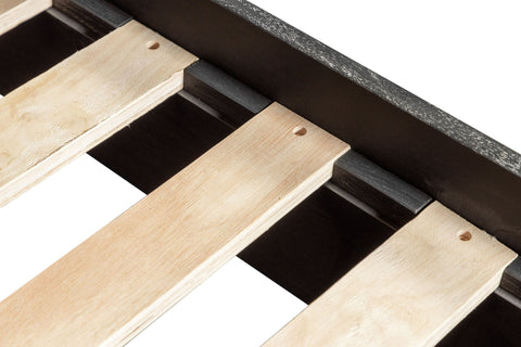 Modrest Fields Modern Black Acacia Bed Model VGWD-VGD2-BED-BLK