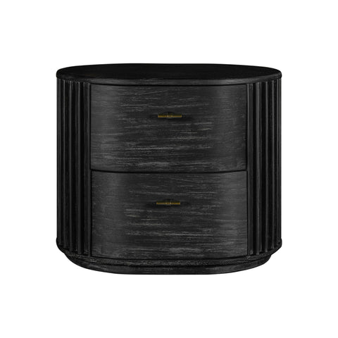 Modrest Fields Modern Black Acacia Bedroom Set Model VGWD-VGD2-SET-BLK