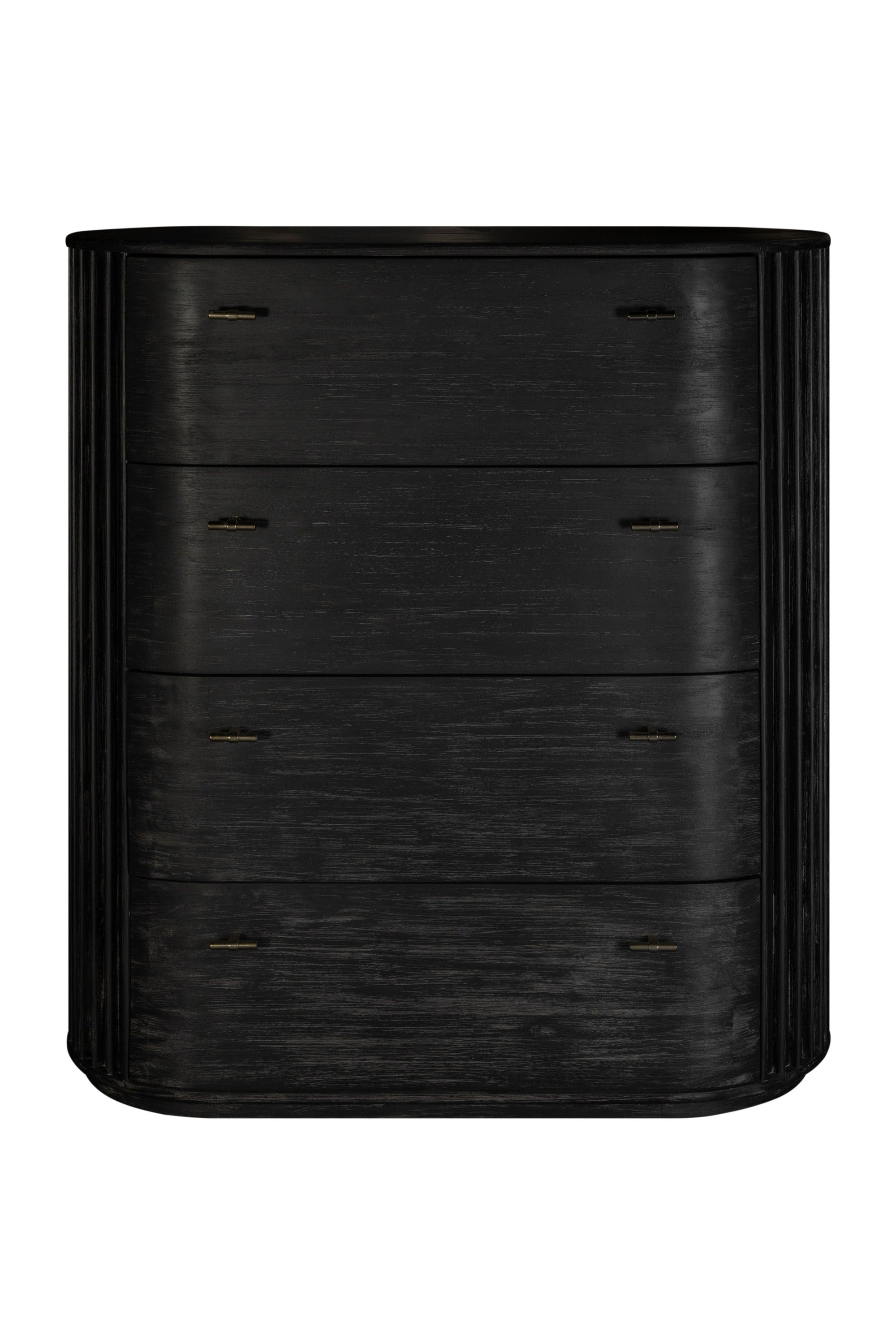 Modrest Fields Modern Black Acacia Chest Model VGWD-VGD2-TB04-BLK