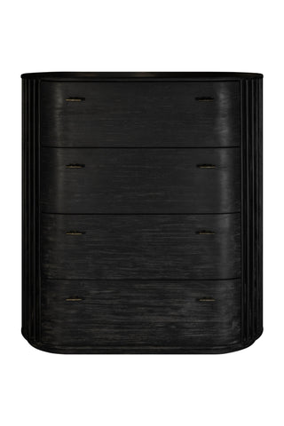 Modrest Fields Modern Black Acacia Chest Model VGWD-VGD2-TB04-BLK