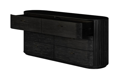 Modrest Fields Modern Black Acacia Dresser Model VGWD-VGD2-DR06-BLK