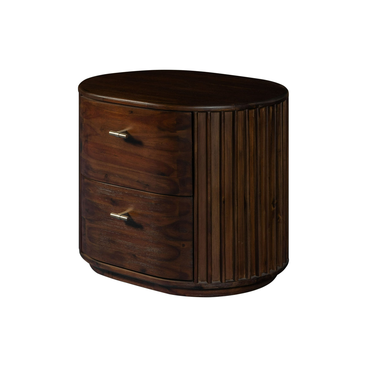 Modrest Fields Modern Walnut Acacia Nightstand Model VGWD-VGD3-BST02-WAL