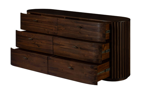 Modrest Fields Modern Walnut Acacia Dresser Model VGWD-VGD3-DR06-WAL