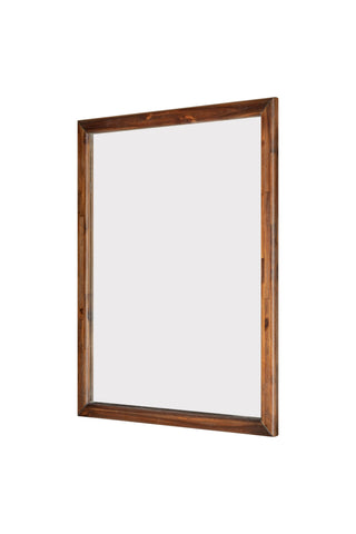 Modrest Fields Modern Walnut Acacia Mirror Model VGWD-VGD3-MIR-WAL