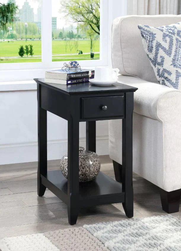 Bertie Black Finish Accent Table Model 82740 By ACME Furniture
