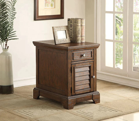Evrard Dark Oak Accent Table Model 82752 By ACME Furniture