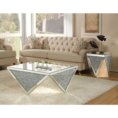 ACME Noralie Mirrored & Faux Diamonds Noralie Coffee Table Model 82770