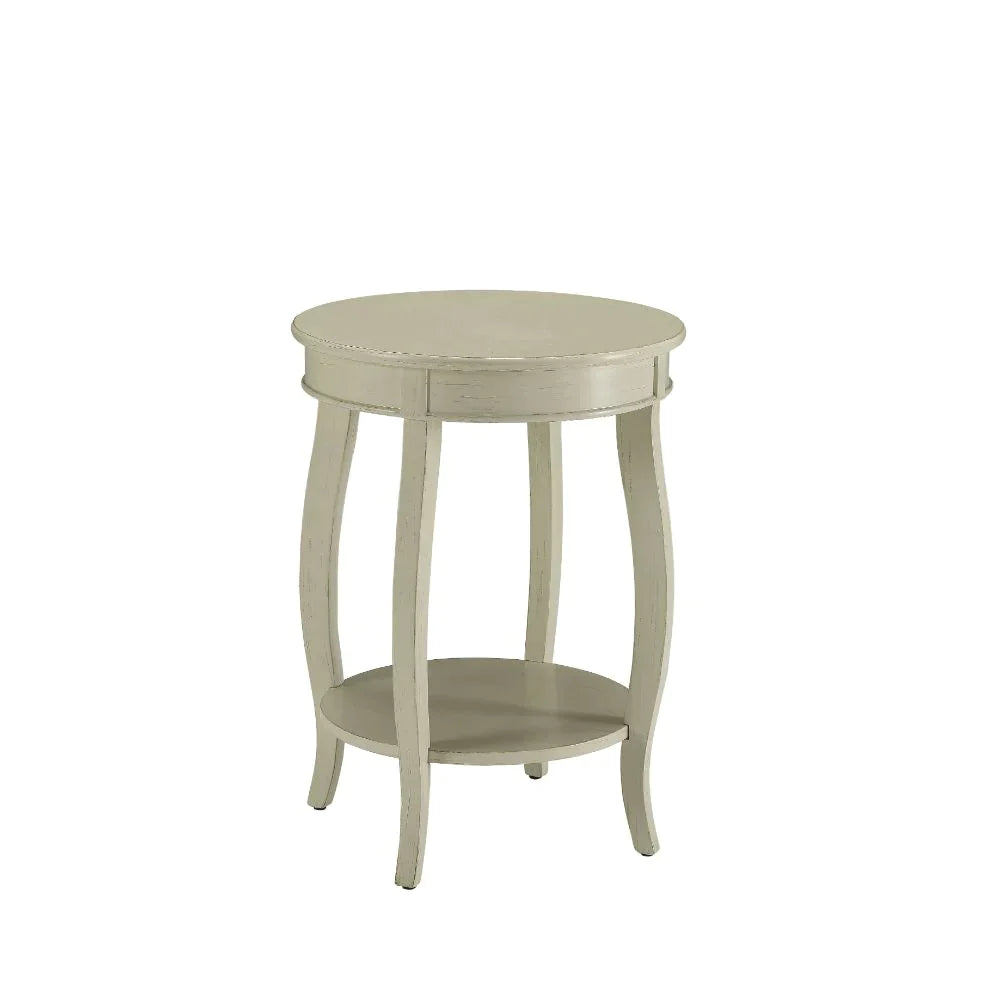 Aberta Antique White Accent Table Model 82785 By ACME Furniture