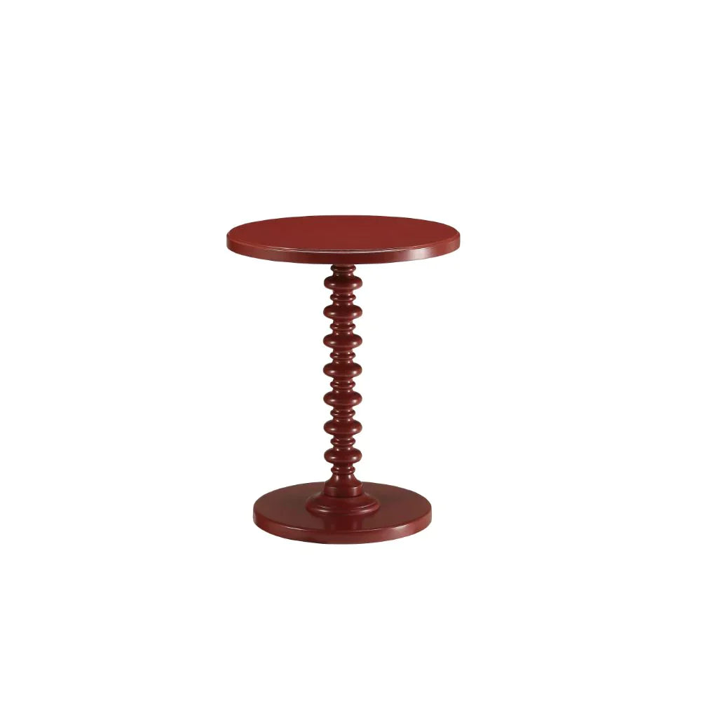 Acton Red Accent Table Model 82800 By ACME Furniture