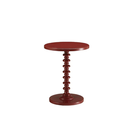 Acton Red Accent Table Model 82800 By ACME Furniture